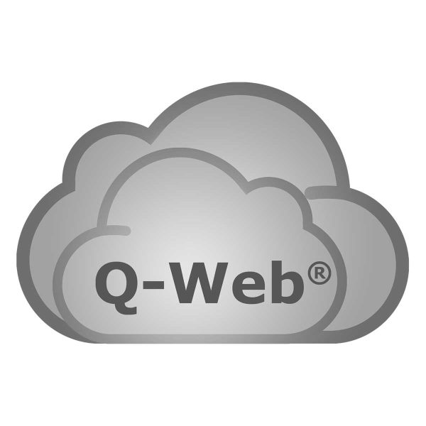 A cloud that symbols the Q-web logistic program for articlehandling.